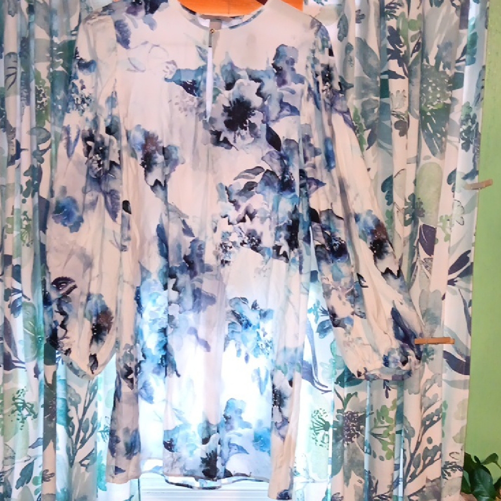 H&M Blue Floral Dress